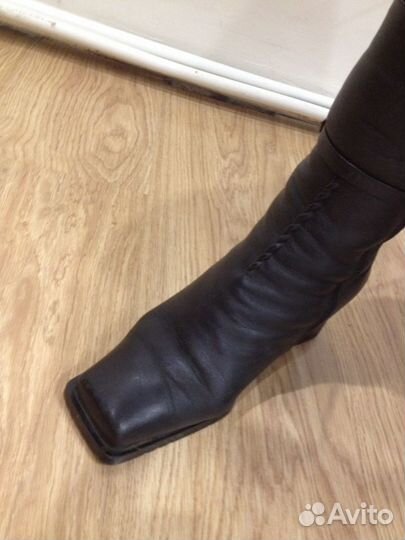 Сапоги(полусапожки) зимние, натуральная кожа, 40 р