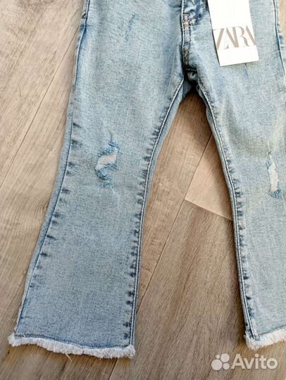 Новые джинсы zara для девочки, размер 92,110