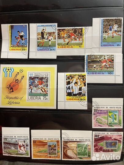 Марки. Зарубежный спорт. Футбол