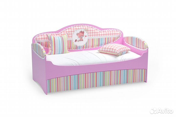 Диван детский Миа, розовый, новый