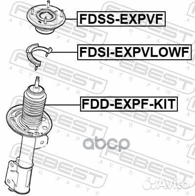 Опора переднего амортизатора ford explorer TUB