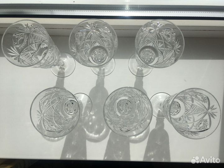 Хрустальные бокалы для шампанского