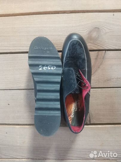 Лоферы desigual кожа