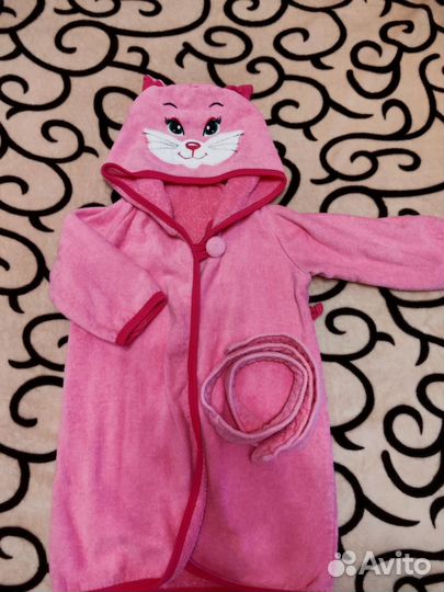 Халат махровый для девочки