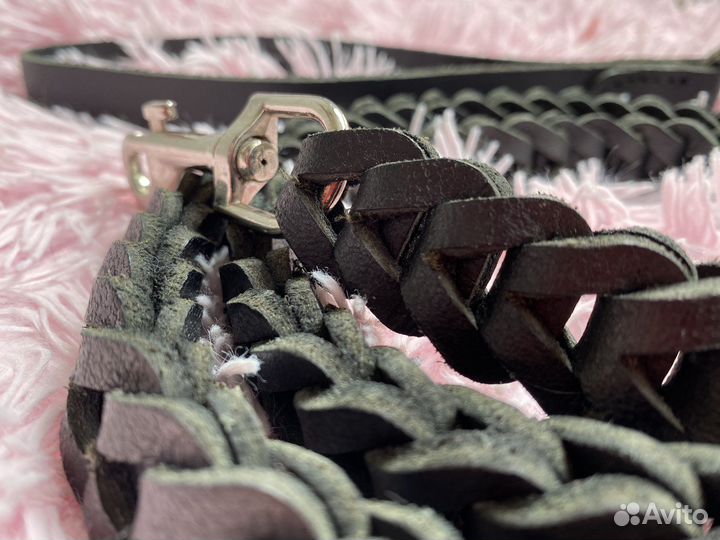 Поводок для собак кожаный