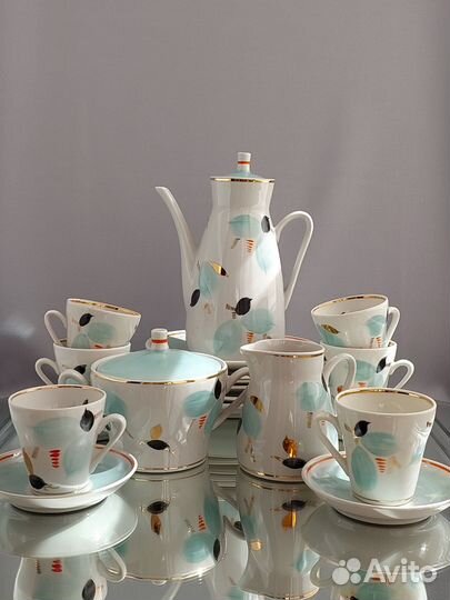 Сервиз кофейный,фарфор, Полонне