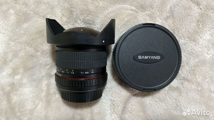 Объектив samyang 8 mm 1:3.5 fish-eye для Canon