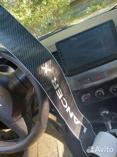 Накладка защитная на бампер лансер 10