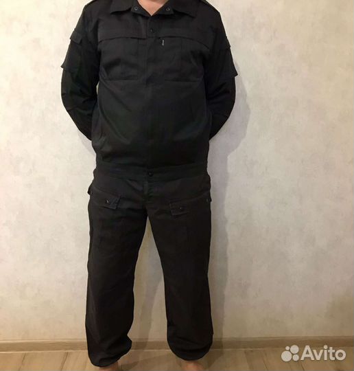 Черная форма охранника на рост 185-189