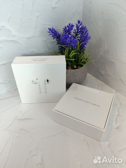 Airpods 2 качество lux +чехол