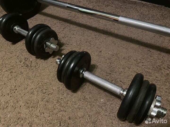Набор штанга и гантели