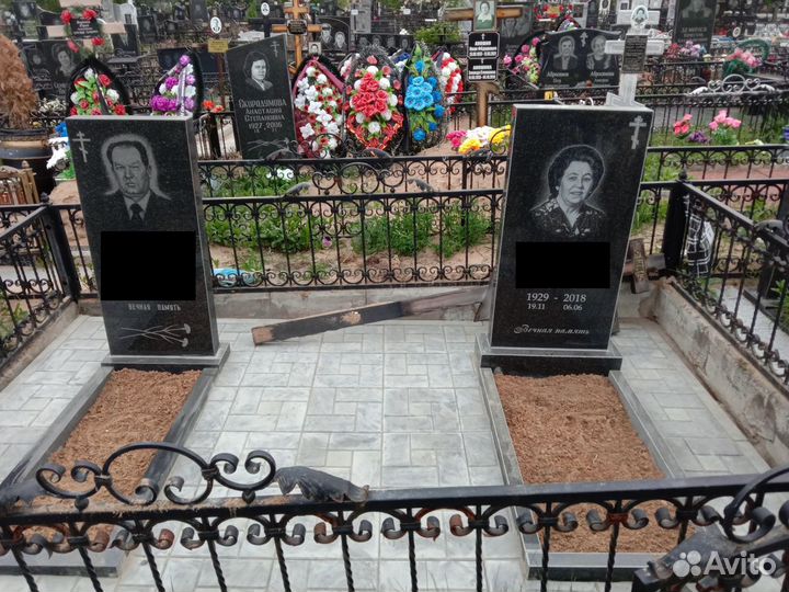 Благоустройство захоронений. Памятники