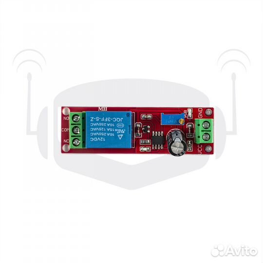 Модуль реле времени с таймером NE555 0-10 сек. 12V