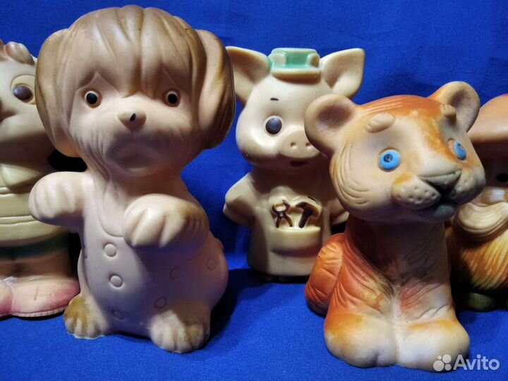 Детские резиновые игрушки ссср. 5 штук