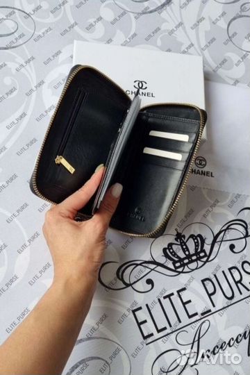 Chanel 3в1 кошелёк/обложка для паспорта/ключница