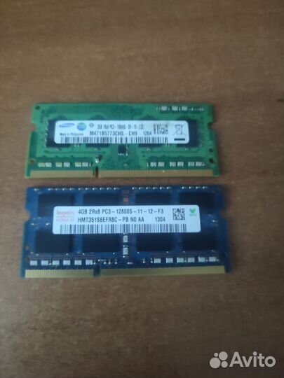Оперативная память ddr3 so-dimm (ноутбучная)