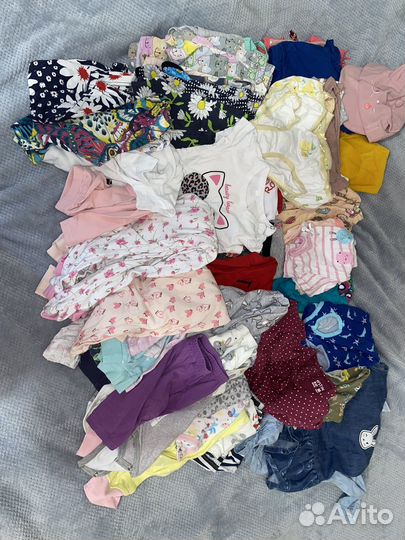 Вещи пакетом на девочку 74-86