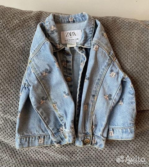 Джинсовая куртка zara 80