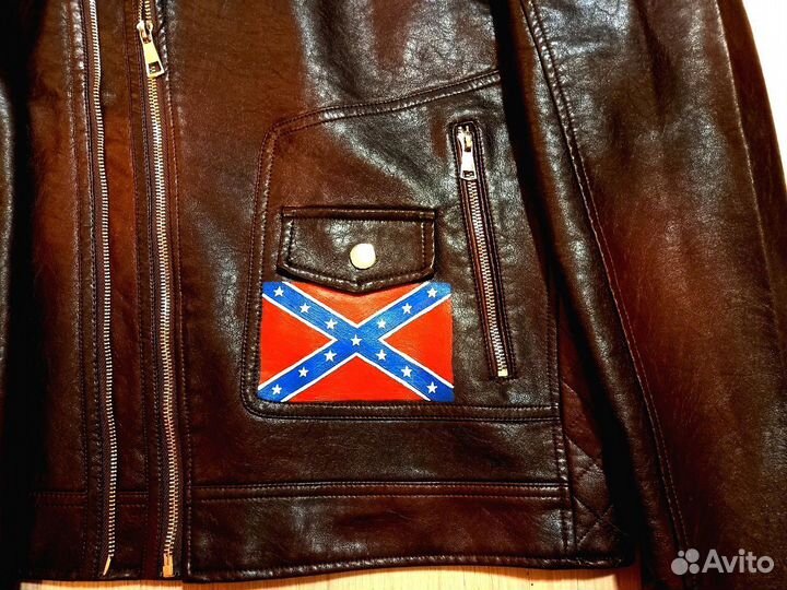 Кастомная панк косуха с росписью Король И Шут