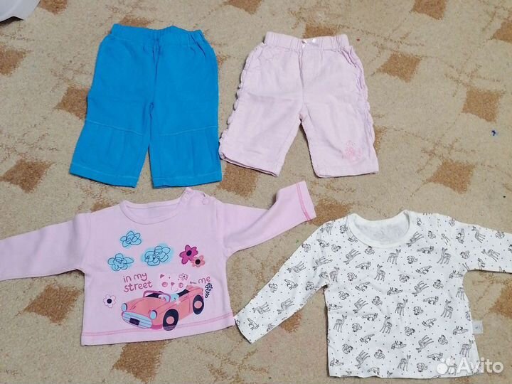 Боди, слипы, костюмчик, ветровка. Вещи на девочку