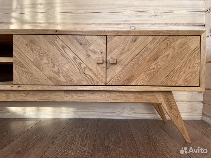 Тумба под тв консоль массив дуба