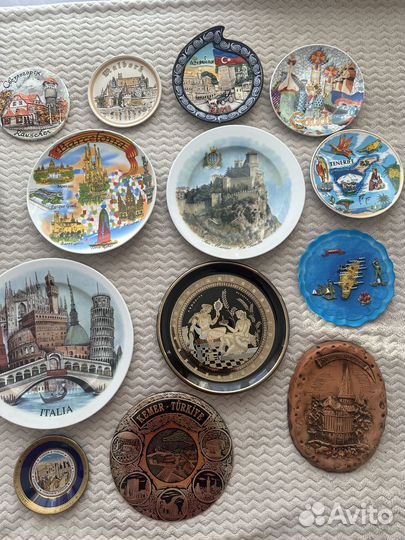 Тарелки на стену. Разные города и страны