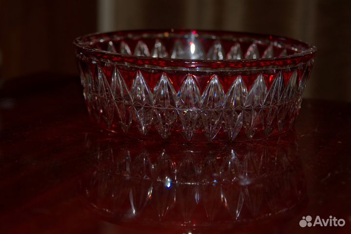 Салатница.Богемия.Хрусталь