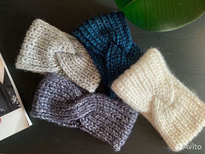 Вязаная повязка на голову