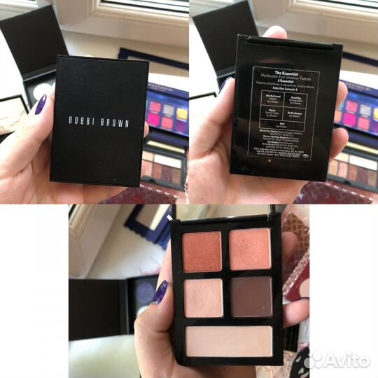 Палетки теней fenty, ysl, nars, bobbi brown, mac