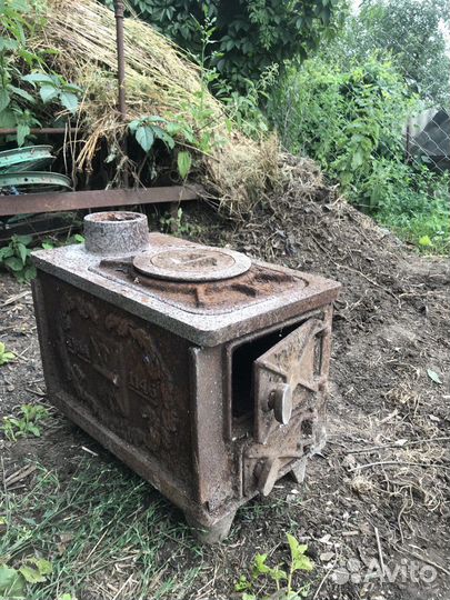 Печь буржуйка чугунная СССР