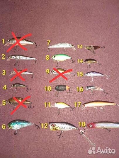 Японские воблера,блёсны