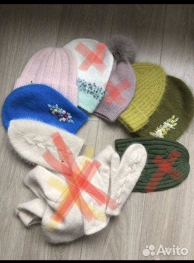 Варежки, шапки в наличии