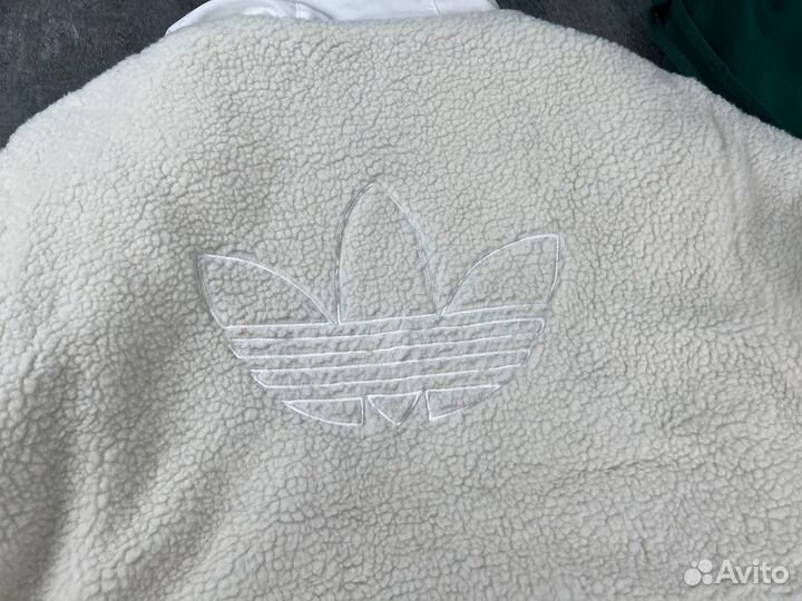 Двусторонняя куртка мужская барашка adidas