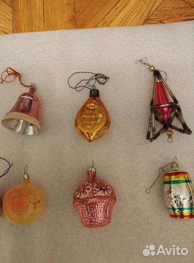 Ёлочные игрушки времён СССР