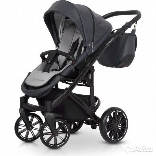Коляска 2 В 1 riko sigma 01 Antracite (графит)
