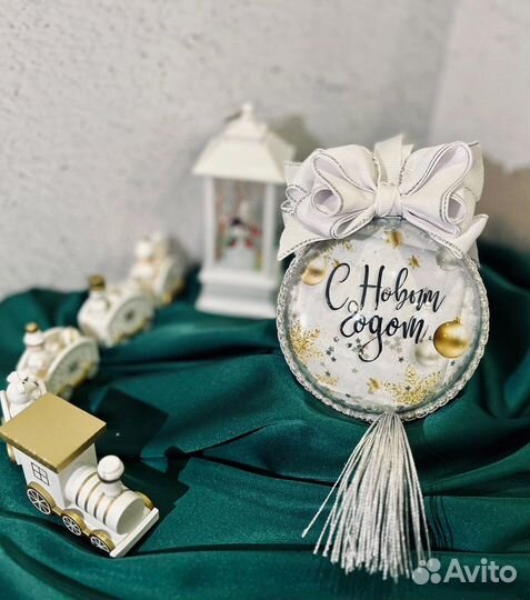 Ёлочные игрушки шар с фото