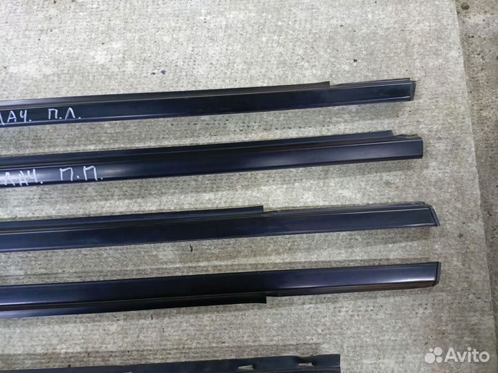 Молдинги стекол дверей бархотки Chevrolet Lacetti