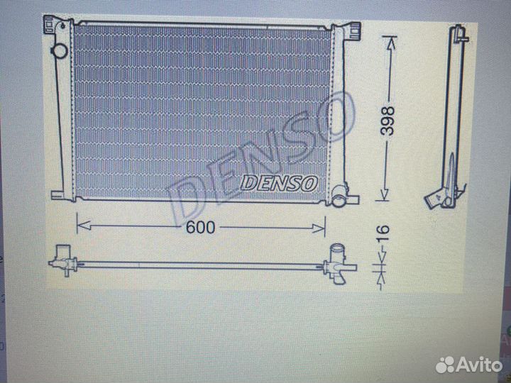 Новый Радиатор Mini Cooper R55-56-57-58-60