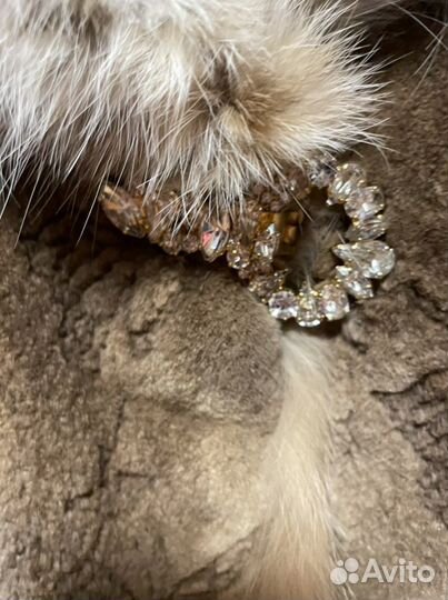 Эксклюзивный полушубок из стриженной норки с лазер