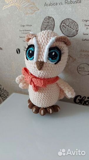 Игрушка сова вязаная крючком
