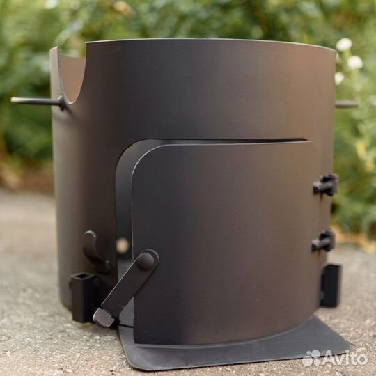 Казан чугунный 12л, печка + шумовка + половник