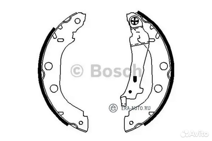 Bosch 0986487699 Колодки тормозные барабанные зад