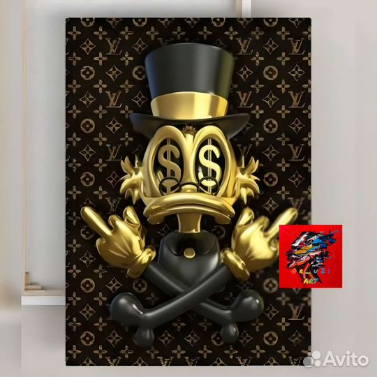 Современная картина Скрудж Макдак мульт популярная