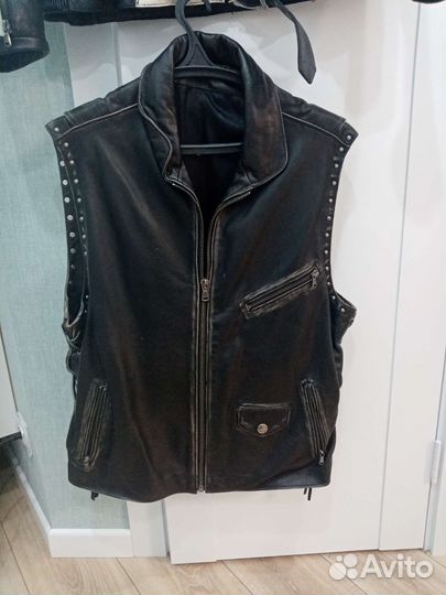 Байкерский коженые куртка