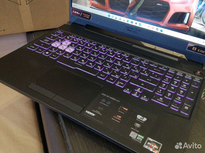 Игровой Asus TUF (144Hz/RTX3050/R7-16ядер/16GB/1TB