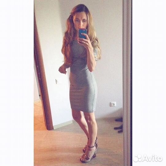 Платье трикотажное женское