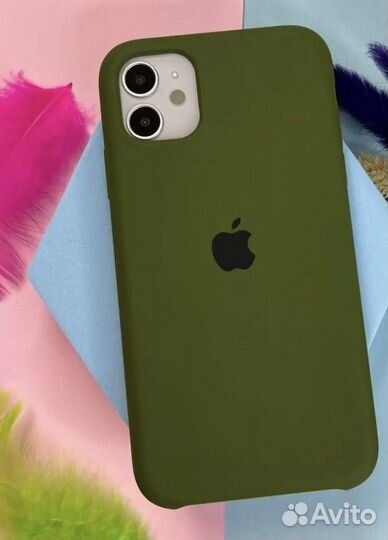 Новый Чехол на iPhone 11 силикон и микрофибра