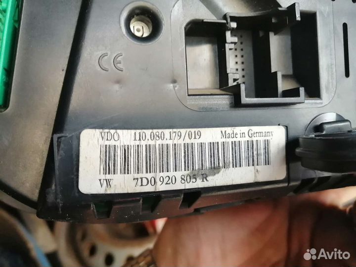 Щиток приборов volkswagen t4