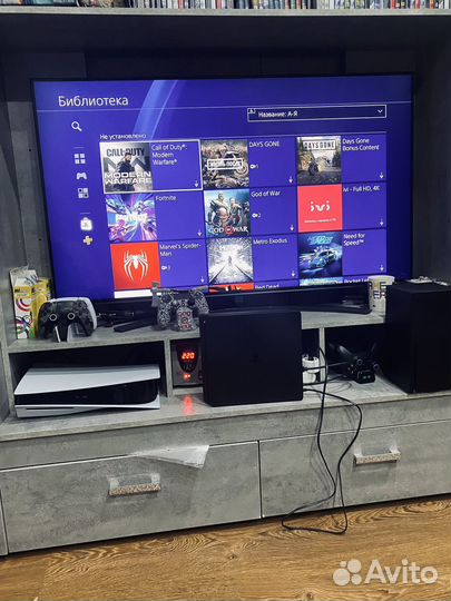 Sony Playstation 4 slim 1tb с играми