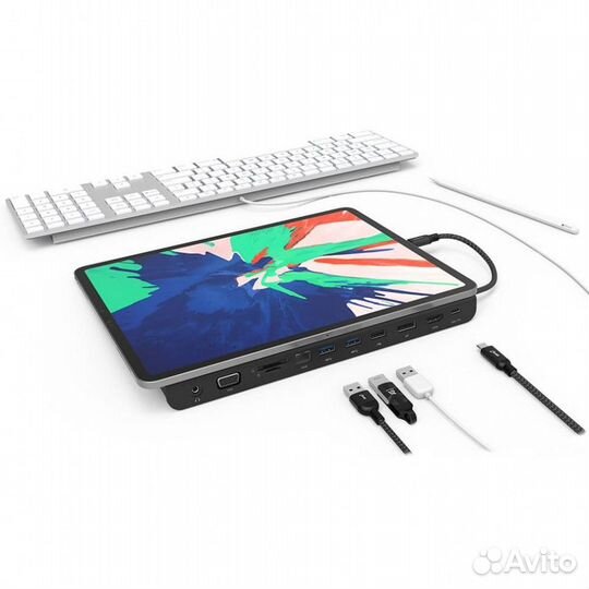 USB-хаб Adam elements casa Hub Pro 11-in-1 черный
